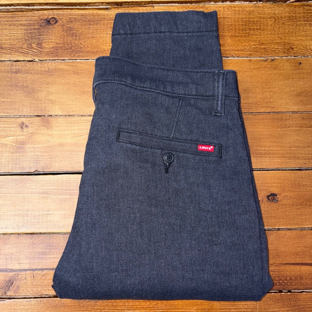 Levis XX Chino Pants Mens 34x30 (Fits 34x28) Dark Indigo Standard Taper Stretch